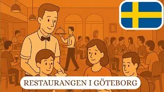 Restaurangen i G&ouml;teborg | Swedish Story for Beginners | A1 Story 1/10 | #swedish #learnswedish 