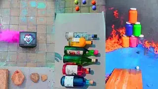 Breaking Glass Bottles /Breaking glass bottles Now! /Smash things /Soda bottle experiment