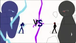 Blue Vs Black | Flipaclip Animation - Stickfigure 