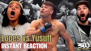 FUTURE CHAMP?!  Diego Lopes KO's Sodiq Yusuff at UFC 300 Reaction