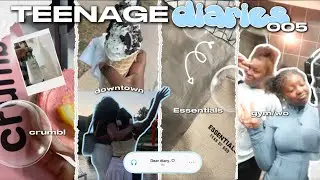 TEENAGE DIARIES 005☆ essentials, friends, downtown, gym, crumbl, ice cream, etc..