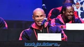 Kevin Levrone Speaking At The 2016 Mr. Olympia Press Conference