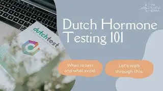 Dutch Hormone Testing Instructions