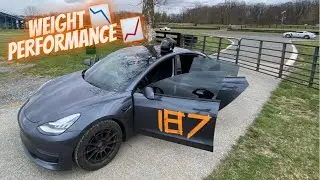 Tesla Model 3 Performance | CHEAP and EASY Weight Reduction!