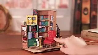 🧩 Book Nook Livraria -  Quebra-cabe&ccedil;a 3D - ROLIFE | ROBOTIME #robotime #puzzle3d #booknook #lego