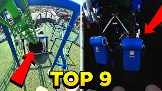 TOP 9 FRONT VS BACK POV ROLLER COASTERS RIDES IN POLAND | 2025 EPIC SMOOTH