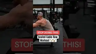 The Best way to Do Seated Cable Row Workout #backdayworkout #backworkout #homeworkout