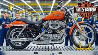 Inside the Harley Davidson Factory: How America Builds Its $40,000 Iconic Motorcycles (Full Process)