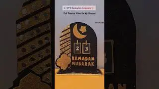 Handmade Ramadan Calender | Diy Ramadan Decor | Ramadan decor #ramadan #youtubeshorts  #ramadandecor