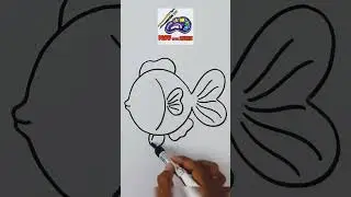 cute fish drawing easy #draw_with_ankan #viral #viralshort #viralyoutubeshorts #shorts