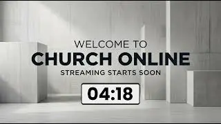 Modern Concrete Architecture Church Countdown Timer | 10 Minutes to Livestream