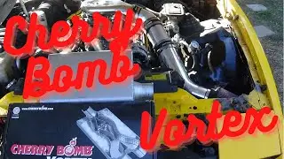 cherry bomb vortex on single exhaust small block chevy 305