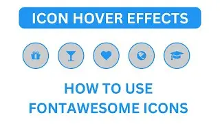 How to Create Css Icon Hover Effects - Font Awesome Icon