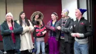 Sorting coats for Hmong Coat Drive