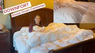 DOWNFORT Goose Down Comforter, soft, warm and breathable #comforter #down #bedding