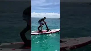 How to RACE on The WATER 🔥 #adventure #swimming #waterbike #sea #explore