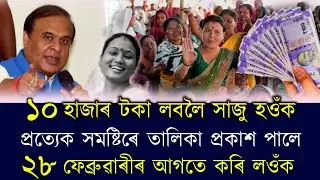 Assam New Schemes / Gutor Poisa / Arunudoi Asoni / Ration Card / Sarkari Ghar / PM Kissan