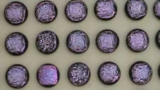 CBS Dichroic Crinkle Glass cabs crcabs1e. Dichroic Glass Man