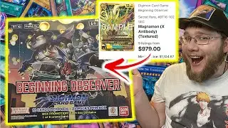 Quest for $1000 Magnamon in Digimon Beginning Observer Unboxing!