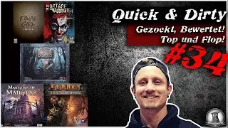 Quick & Dirty #34 | Brettspiele gezockt und kurz bewertet! Top und Flop!