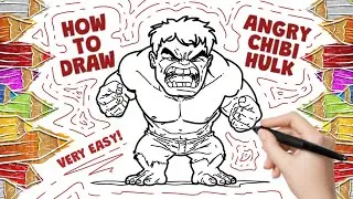 Step-by-Step: Angry Chibi Hulk Drawing Tutorial