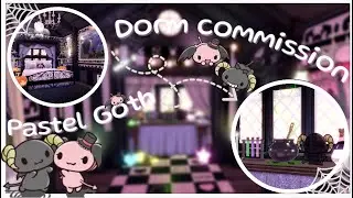PASTEL GOTH DORM COMMISSION! 🩷🦇// ROYALE HIGH DORM TOUR!