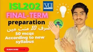 ISL202 // final term exam preparation // vu update // virtual university // #isl #exampreparation