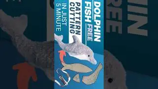 dolphin fish soft toys free pattern cutting #creativity #art #softtoy #softtoysmaking #teddy