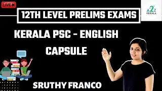 Kerala PSC -  English Capsule | Sruthy Franco
