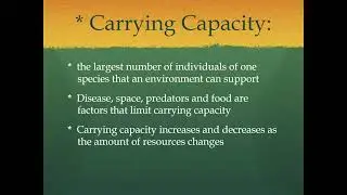 Carrying Capacity