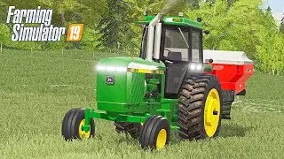 FERTILIZING FIELDS IN JOHN DEERE 4055 - LONE OAK SEASONS FS19 (ROLEPLAY)