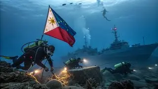 🇵🇭 &ldquo;CHINA SHOCKED! PH Navy Removes Floating Barrier & Discovers Secret Underwater Base in Bajo de 