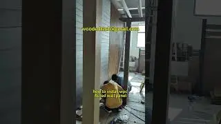 how to install wpc fluted wall panel #howtoinstallwpcflutedwallpanel