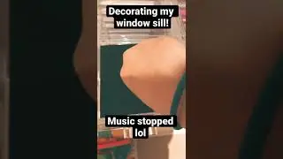 Decorating my window sill!