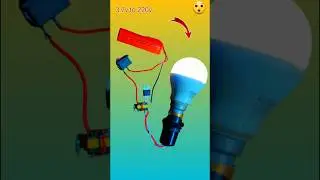 How to Make 3.7v to 220v // Make a Mini Inverter use Mobile Charger #shorts #inverter #electronic
