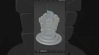 3D Modelling Timelapse of a old stylized door