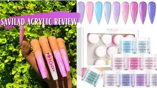 SAVILAND ACRYLIC KIT REVIEW | CHEAP ACRYLIC REVIEW | INEXPENSIVE ACRYLIC REVIEW