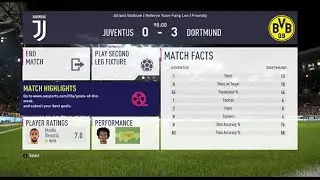 FIFA 18 | Juventus 0 vs Dortmund 3 At The Allianz Stadium | Referee: Yoon -Fang Lee