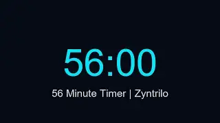 56 Dakika Saya&ccedil; &ndash; 56 Minute Countdown Timer | Zyntrilo