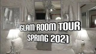 Glam Spring 2021 Room Tour | #DIYGlam Home Decor | Glam Monochromatic Interior Design Ideas 2021