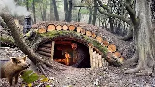 🔥 Building a Secret Shelter and Survival Bunker &ndash; Jungle Survival Skills