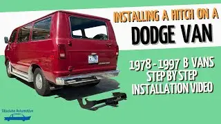 Установка фаркопа на фургон Dodge B 1978–1997 годов выпуска (Curt 13041) Устаревшие автомобильные...