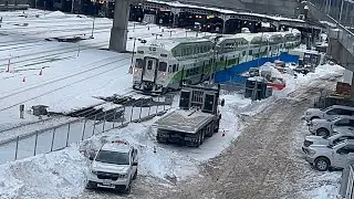 Go trains and via trains at union station part 3/3