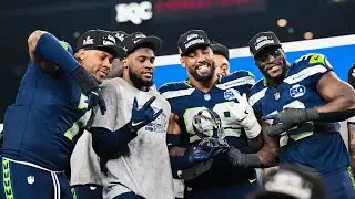 Seahawks Celebrate NFC Championship During George Halas Trophy Presentation