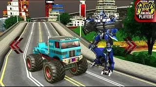 US Police Monster Truck Robot (Tank Mission) - Android Gameplay FHD