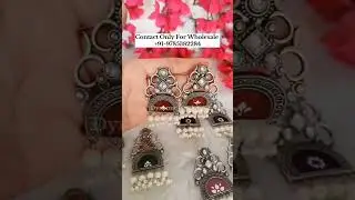 Hand Painted Oxidized Pearl Earrings Latest Collection At Dynamic Jewelove I We Are Manufacturers
