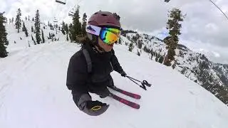 Alpine Meadows: My Final Lap 2024-2025🥳 #WolverineBowl #skiing #endofseason #closingday