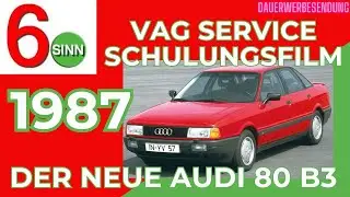 VAG Service Schulungsvideo: Technische Neuheiten 1987 Audi 80 B3
