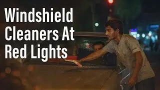 A strange job in Iran behind a red light