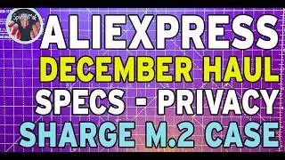 AliExpress Haul, декабрь 2025 г. — Identity Obscurers — корпус Sharge M.2 — светодиодные шайбы и ...